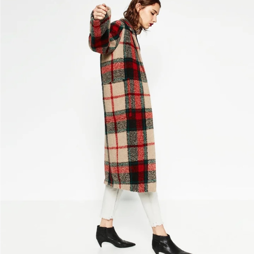 Zara plaid coat